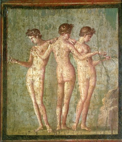 Drei Grazien, aus Pompeji von Roman